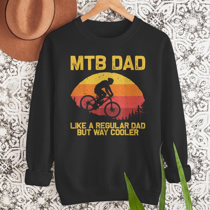 Cool Mountain Biking For Dad Father Biker MTB Bicycle Bike Men Sweatshirt