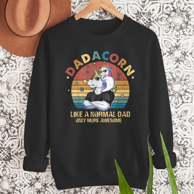 Cute Dadacorn Like A Normal Dad Only More Awesome Daddy Men Sweatshirt