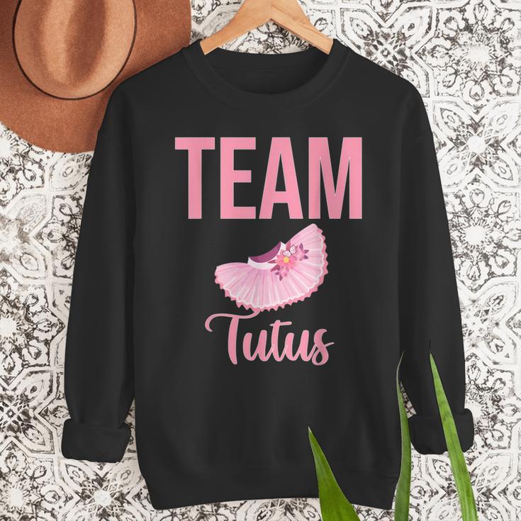 Cute Team Tutus Gender Reveal For Mom And Dad Men Sweatshirt