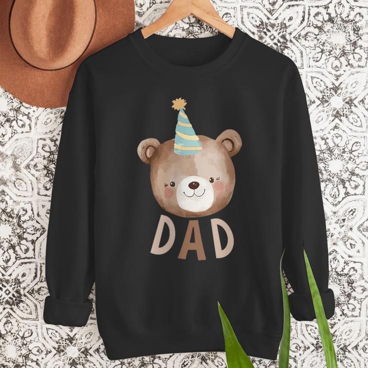 Dad Bear 1st Birthday Beary First Birthday Matching Family Men Sweatshirt
