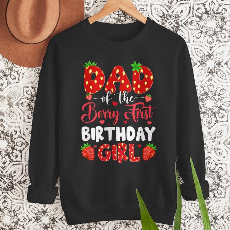 Dad Of The Berry First Birthday Of Girl Strawberry Men Sweatshirt