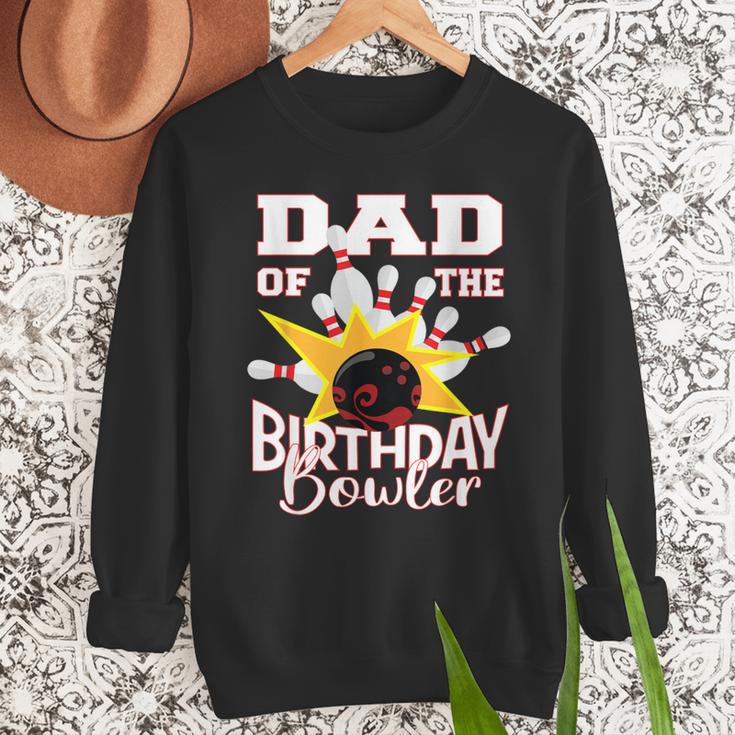 Dad Of The Birthday Bowler Kid Bowling Party Men Sweatshirt