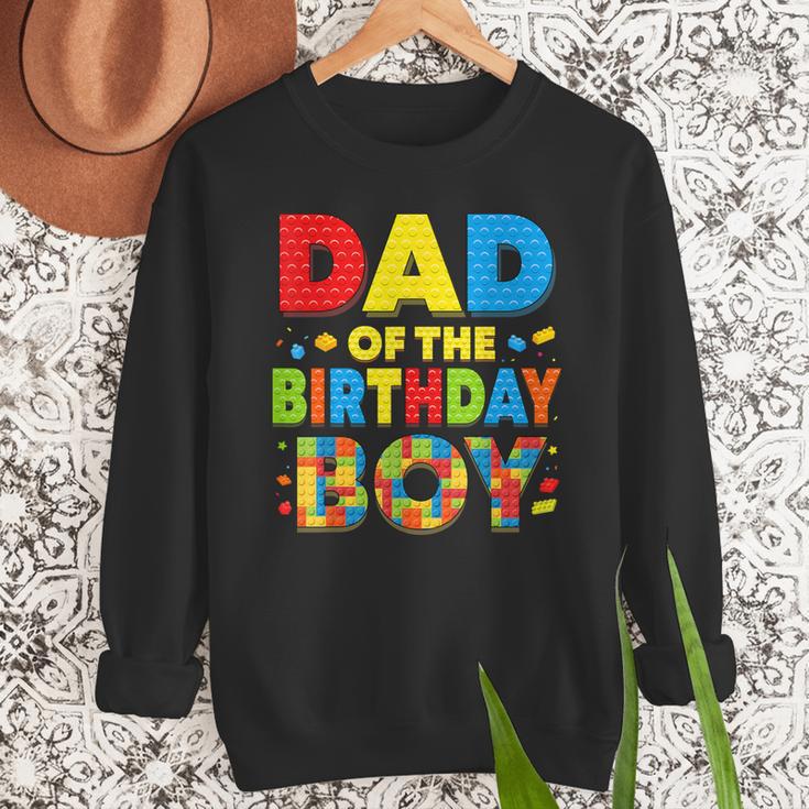Dad Of The Birthday Boy Building Block Birthday Men Sweatshirt Dad Of The Birthday Boy Building Block Birthday Men Sweatshirt