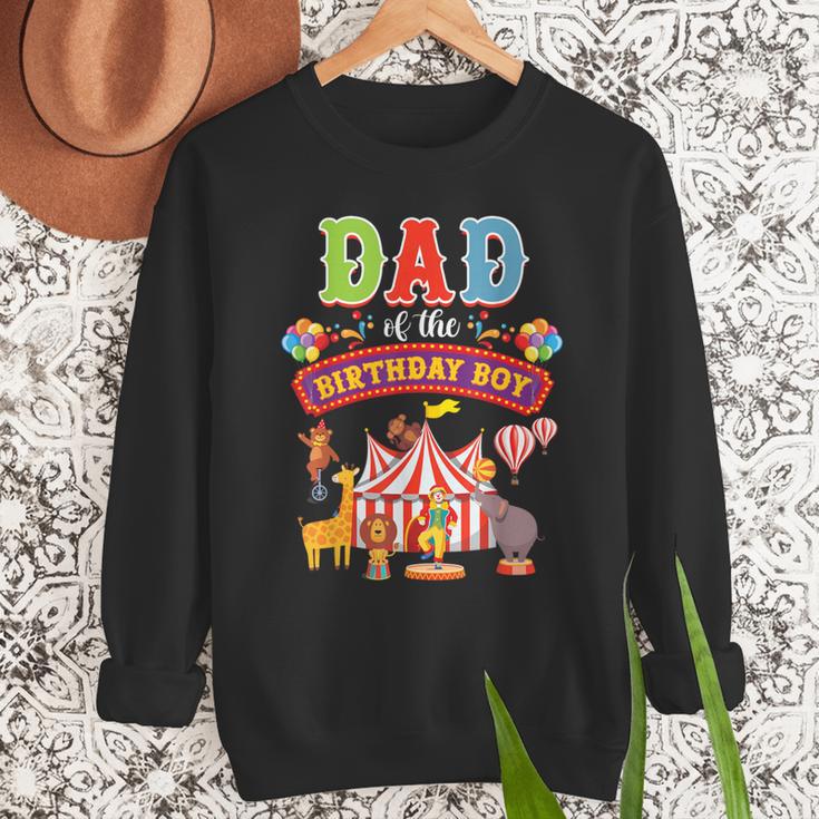 Dad Of The Birthday Boy Carnival Circus 1st Birthday Party Men Sweatshirt Dad Of The Birthday Boy Carnival Circus 1st Birthday Party Men Sweatshirt
