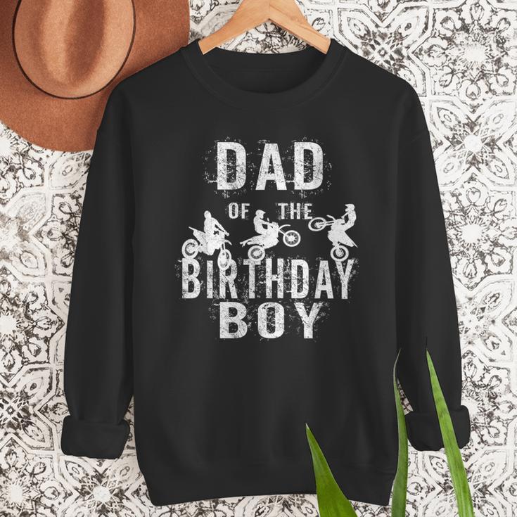 Dad Of The Birthday Boy Dirt Bike B-Day Party Men Sweatshirt