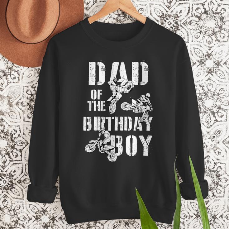 Dad Of The Birthday Boy Dirt Bike Men Sweatshirt