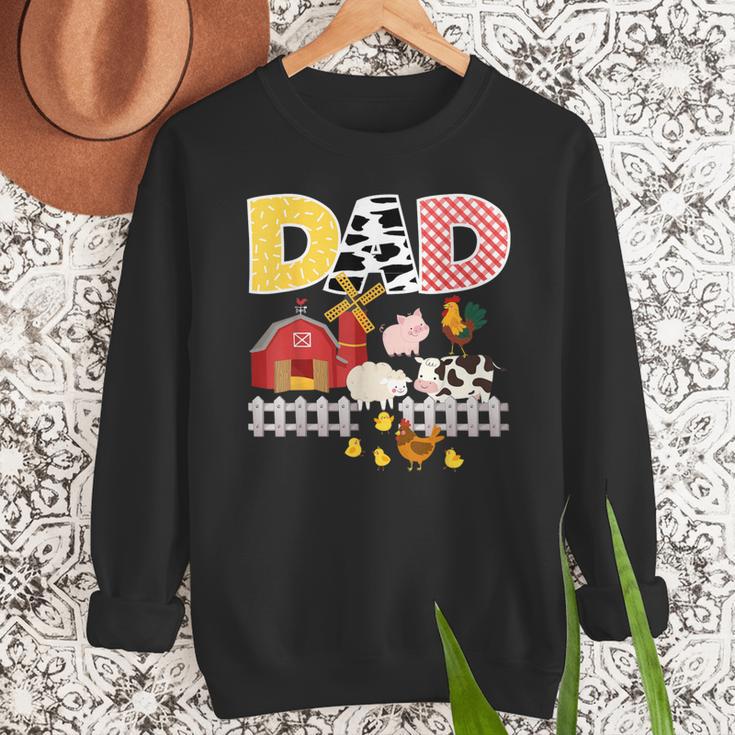 Dad Birthday Boy Farm Animal Farming Farmer Family B-Day Men Sweatshirt
