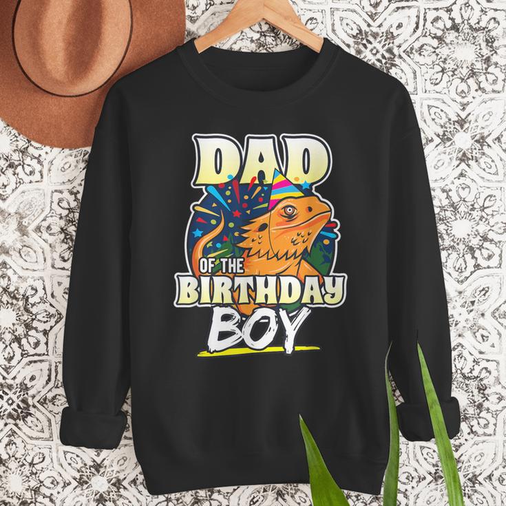 Dad Of Birthday Boy Kids Reptile Birthday Party Men Sweatshirt