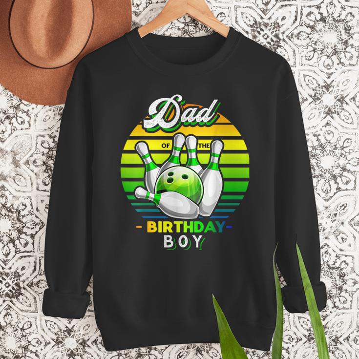Dad Of The Birthday Boy Matching Family Bowling Birthday Men Sweatshirt