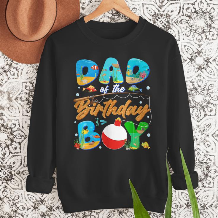 Dad Of The Birthday Boy Ofishally One Family Matching Party Men Sweatshirt