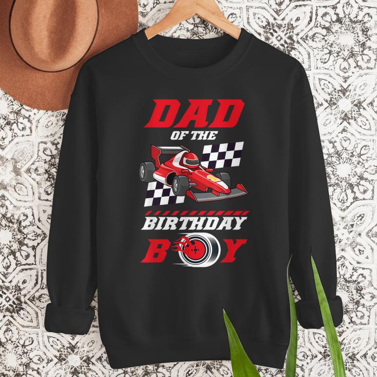 Dad Of The Birthday Boy Pit Crew Race Car Matching Family Men Sweatshirt