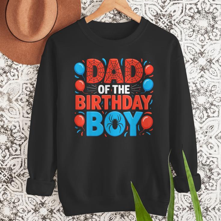 Dad Of The Birthday Boy Spider Web Party Men Sweatshirt