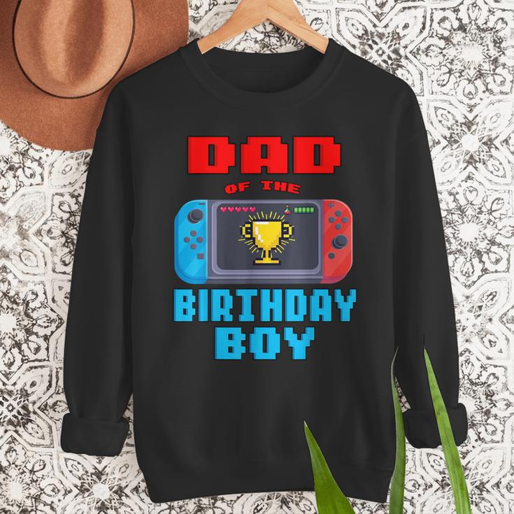 Dad Of The Birthday Boy Video Games Theme Bday Matching Men Sweatshirt