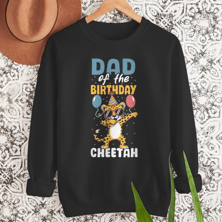 Dad Of The Birthday Girl Boy Cheetah Men Sweatshirt