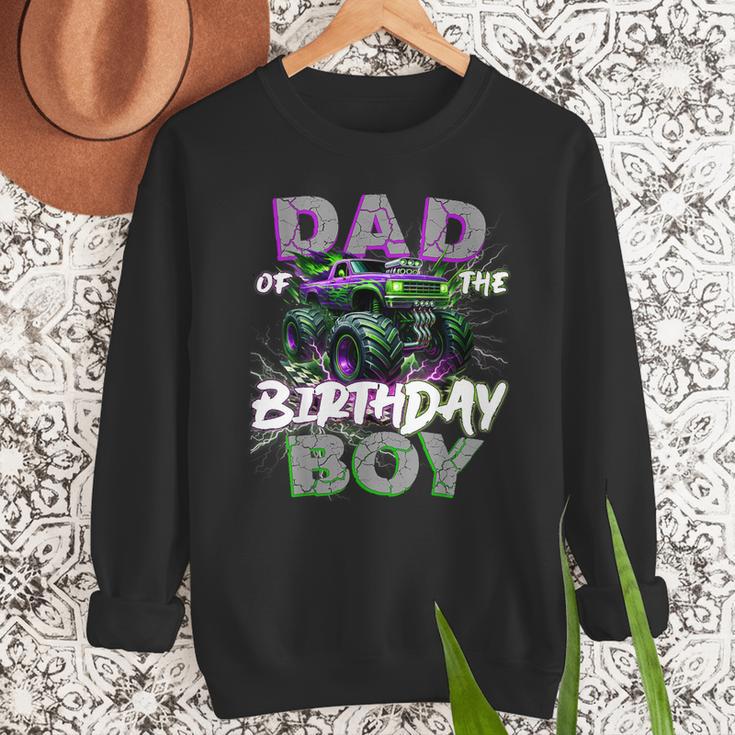 Dad Of The Birthday Monster Truck Family Matching Party Men Sweatshirt Dad Of The Birthday Monster Truck Family Matching Party Men Sweatshirt