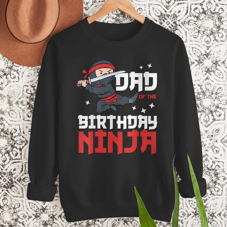 Dad Of The Birthday Ninja Daddy Party Best Father Boy Pop Men Sweatshirt