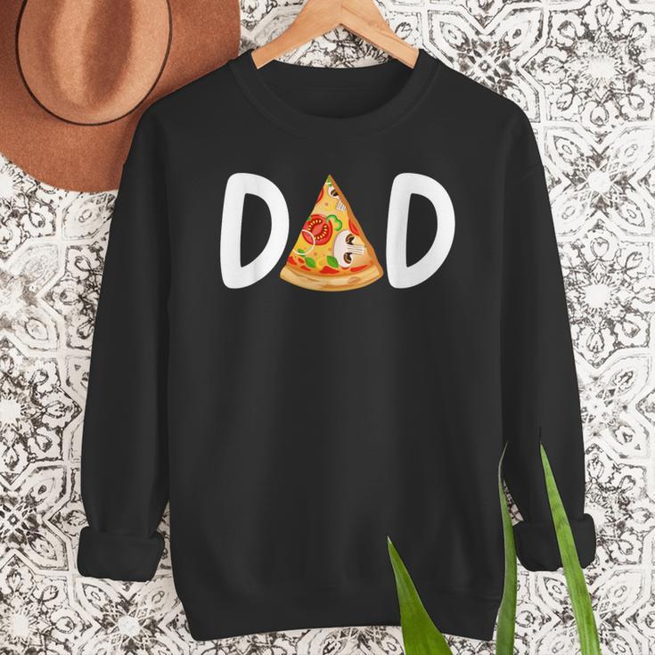 Dad Birthday Pizza 1st Birthday Pizza Family Matching Men Sweatshirt