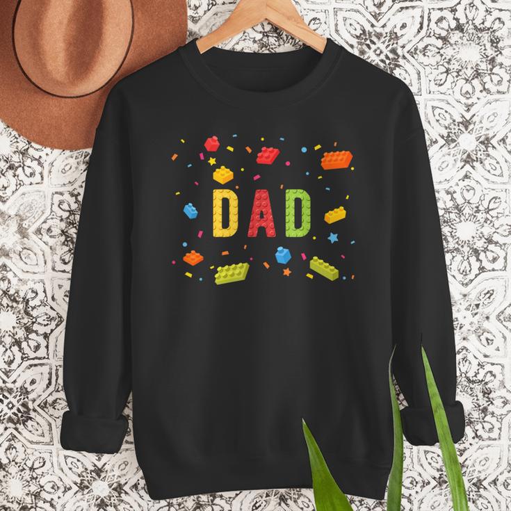 Dad Building Blocks Birthday Boy Men Sweatshirt