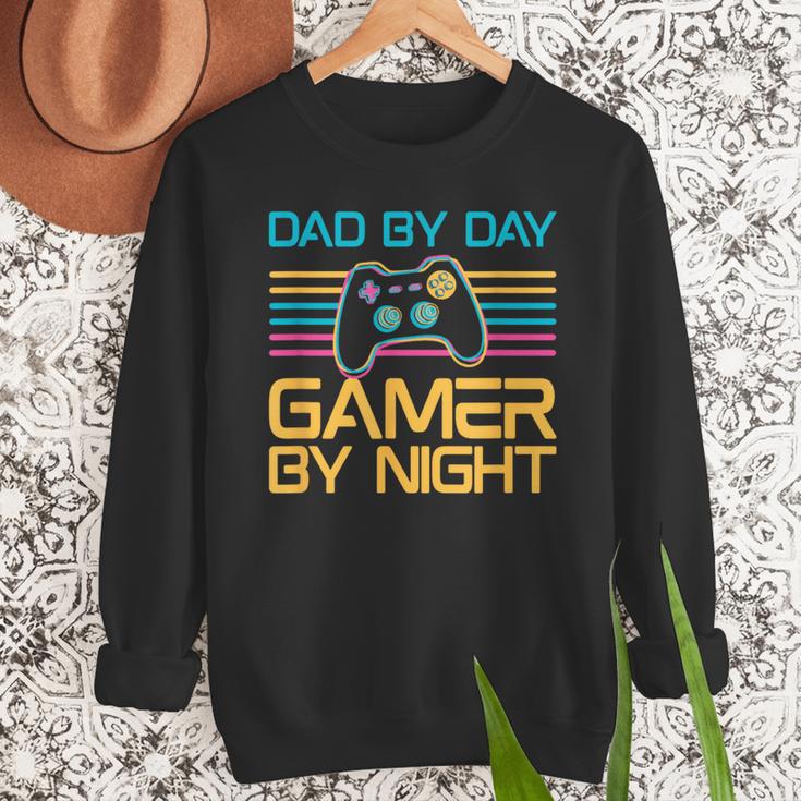 Dad By Day Gamer By Night Video Games Lover Gamer Dad Men Sweatshirt Dad By Day Gamer By Night Video Games Lover Gamer Dad Men Sweatshirt