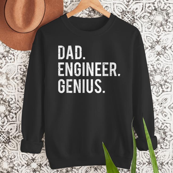 Dad Engineer Genius Cute Engineering Father Men Sweatshirt