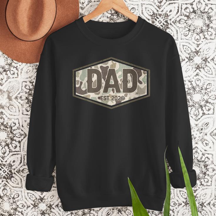 Dad Est 2026 Logo Father 2026 Loading New Dad 2026 Men Sweatshirt