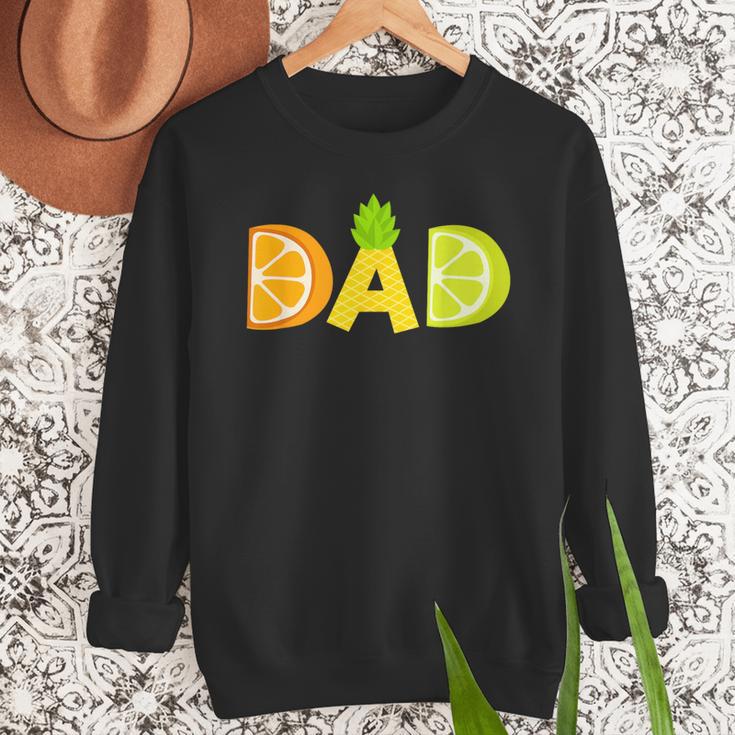 Dad Fruitarian Lover Summer Father Fruit Slice Men Sweatshirt