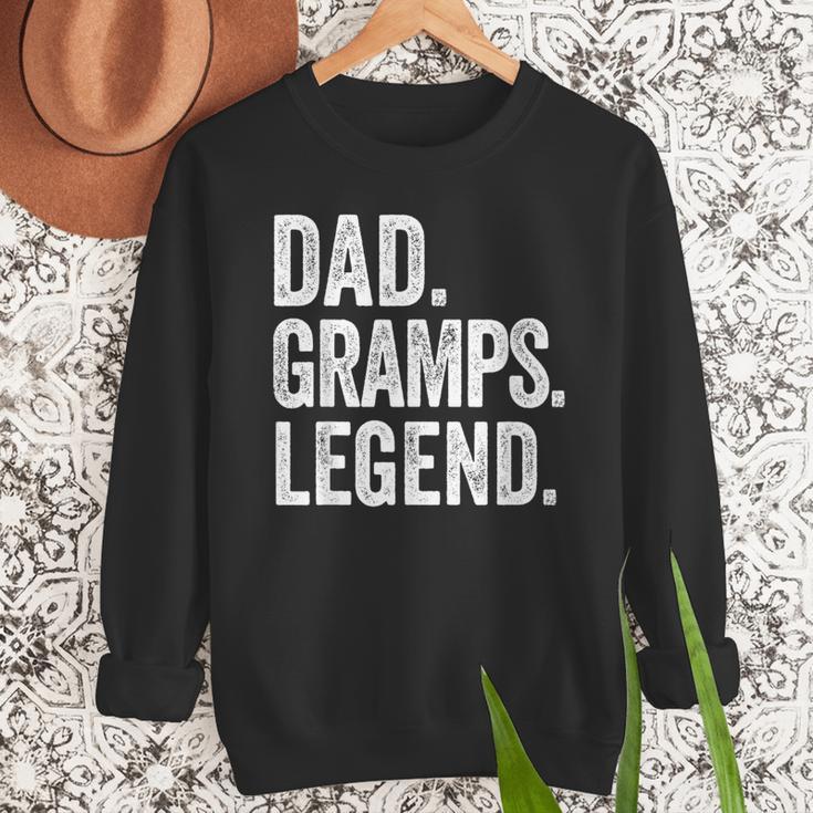 Dad Gramps Legend Vintage Distressed Bold Gramps Graphic Men Sweatshirt Dad Gramps Legend Vintage Distressed Bold Gramps Graphic Men Sweatshirt