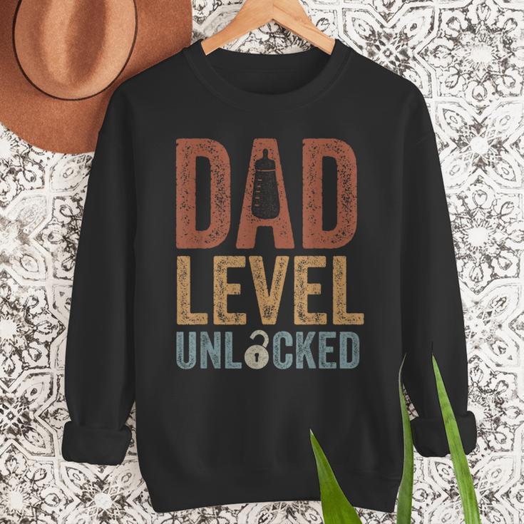 Dad Level Unlocked Father To Be New Daddy Men Sweatshirt