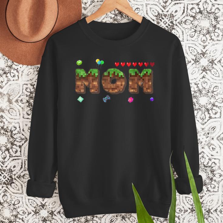 Dad And Mom Of The Birthday Boy Pixel Game Matching Family Men Sweatshirt