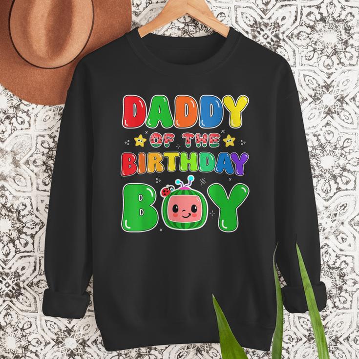 Dad And Mom Daddy Of The Birthday Boy Tee Melon Family Party Men Sweatshirt