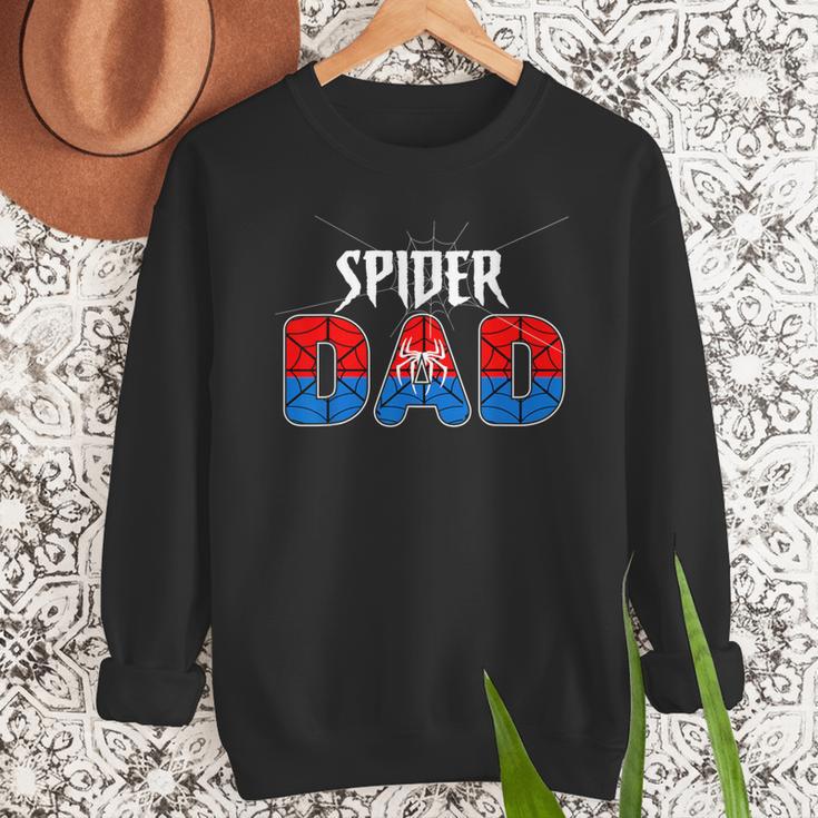 Dad And Mom Spider Family Matching Birthday Halloween Men Sweatshirt