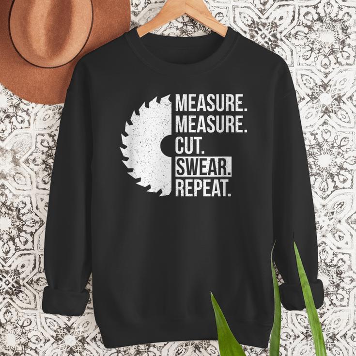 Dad Shirt Measure Cut Swear Handyman Father Day Tshirt Men Sweatshirt