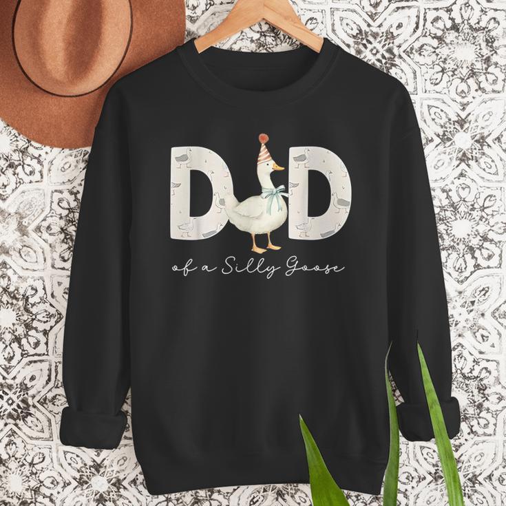 Dad Of The Silly Goose Silly Goose Birthday Matching Family Men Sweatshirt