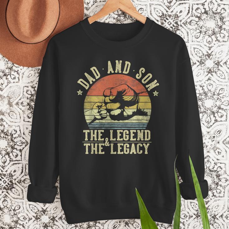 Dad And Son The Legend And The Legacy Dad Men Sweatshirt Dad And Son The Legend And The Legacy Dad Men Sweatshirt