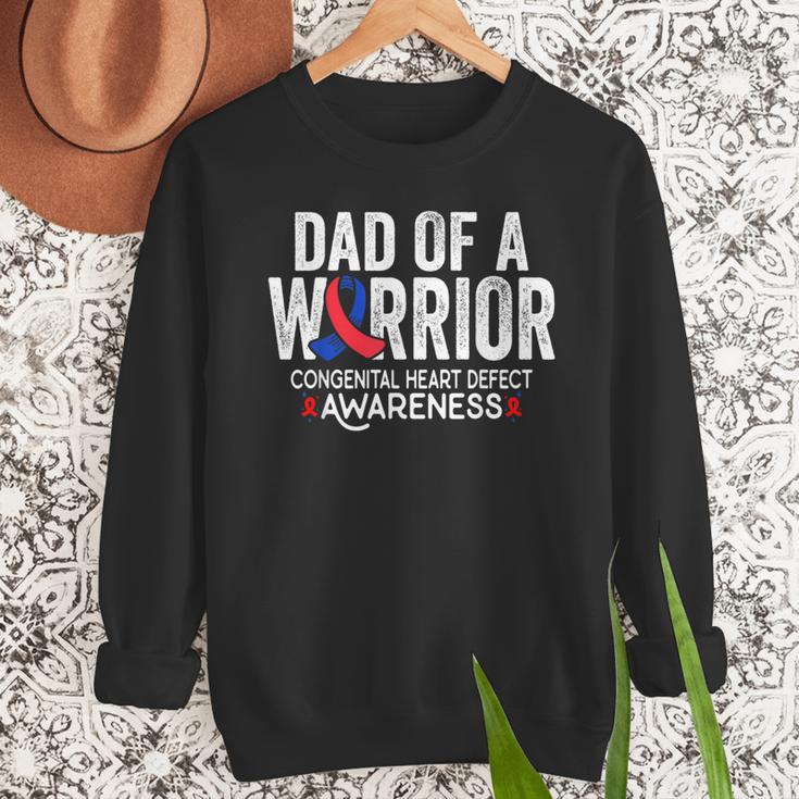 Dad Of a Warrior CHD Congenital Heart Defect Awareness CHD Men Sweatshirt