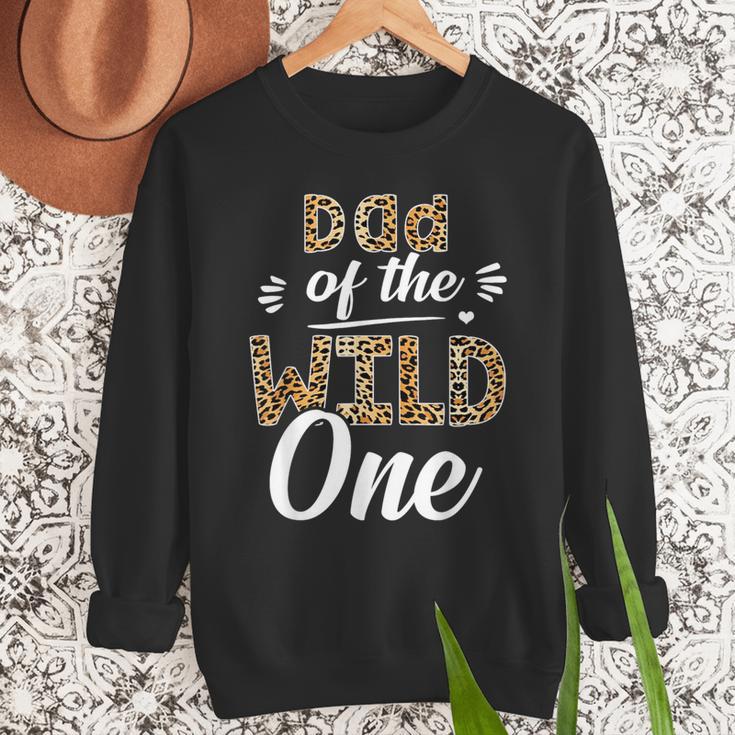 Dad Of The Wild One Zoo Themed 1st Birthday Party Men Sweatshirt