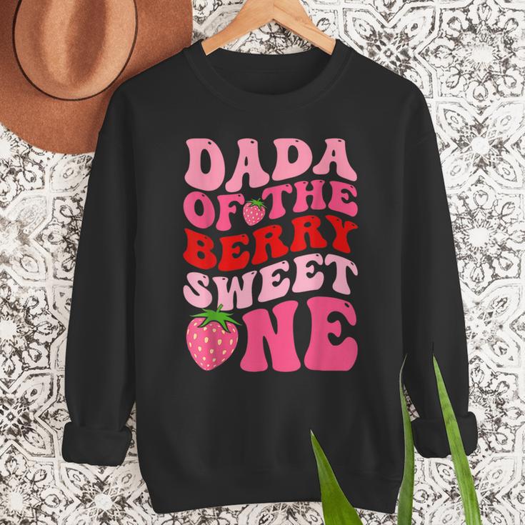 Dada Of The Berry Sweet One Strawberry First Birthday Men Sweatshirt