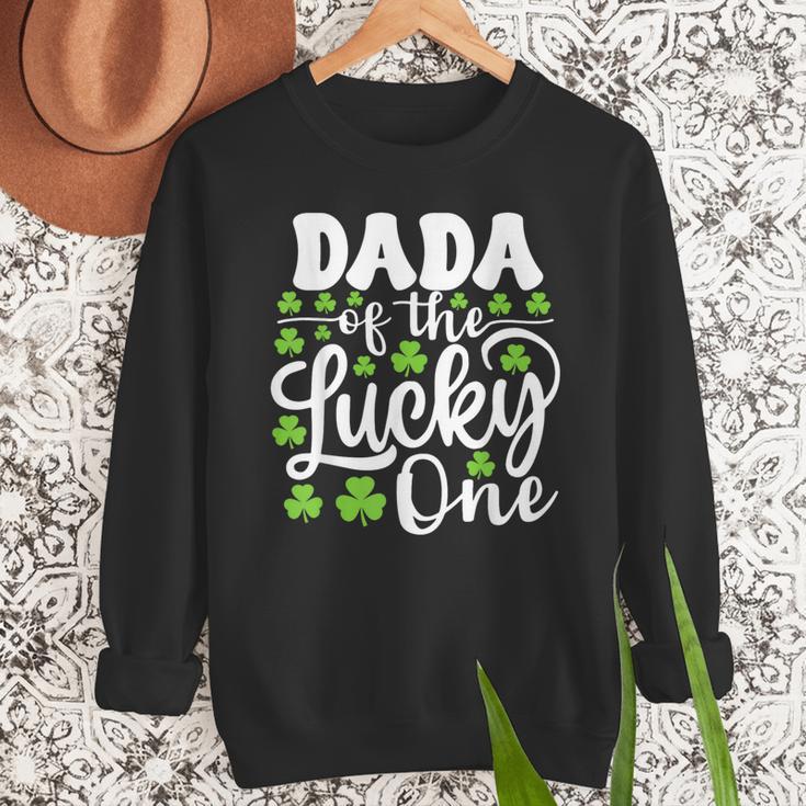 Dada Of The Lucky One First Birthday St Patrick's Day Men Sweatshirt