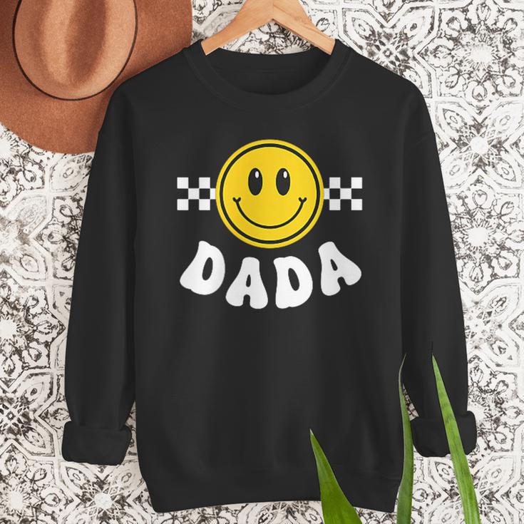 Dada One Happy Dude Birthday Theme 1st Family Matching Mom Men Sweatshirt