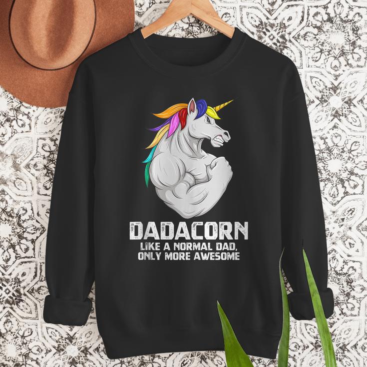 Dadacorn Muscle Dad Unicorn Fathers Day Men Sweatshirt Dadacorn Muscle Dad Unicorn Fathers Day Men Sweatshirt