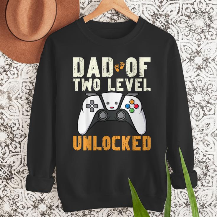 Daddy Again Leveled Up To Dad Of 2 Gamer Dad Level Unlocked Men Sweatshirt Daddy Again Leveled Up To Dad Of 2 Gamer Dad Level Unlocked Men Sweatshirt