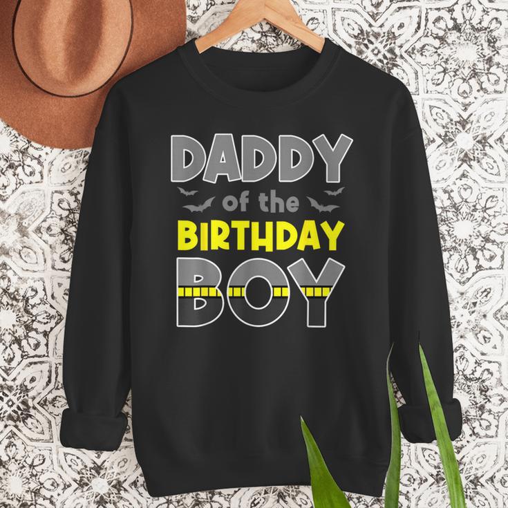 Daddy Of The Birthday Boy Bat Family Party Theme Boys Men Sweatshirt