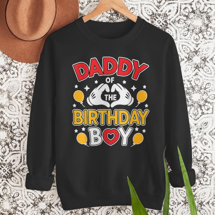 Daddy Of The Birthday Boy Shirt Matching Dad Son Family Bday Men Sweatshirt