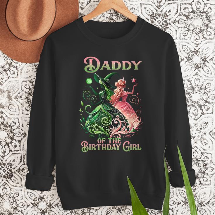 Daddy Of The Birthday Girl Pink And Green Family Matching Men Sweatshirt