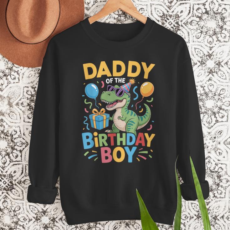 Daddy Of The Birthday Party Outfit Dinosaur Squad Dad Men Sweatshirt