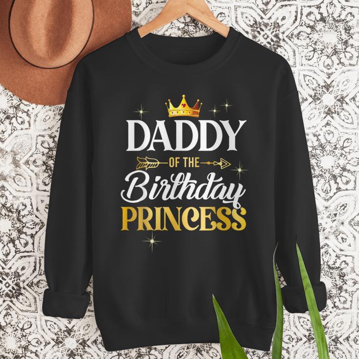 Daddy Of The Birthday Princess Girl Party Matching Family Men Sweatshirt