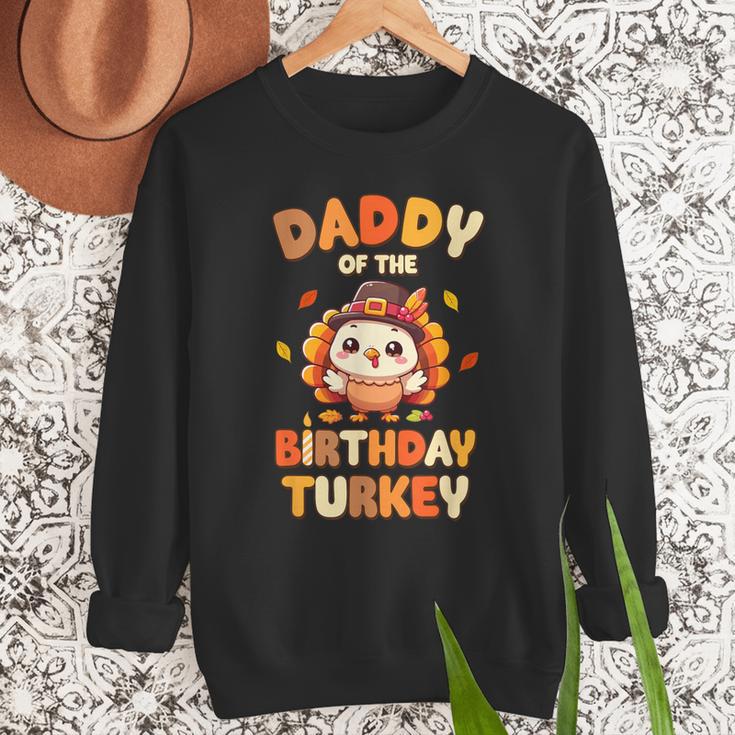 Daddy Of The Birthday Turkey Family 1st Birthday Boy Men Sweatshirt
