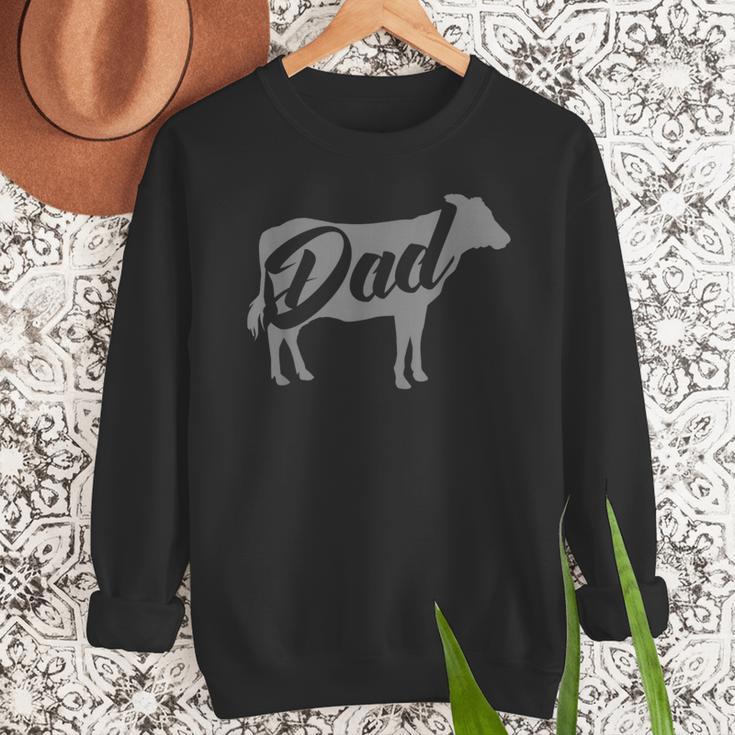 Daddy Cow For Dad's Who Lover Cows Men Sweatshirt
