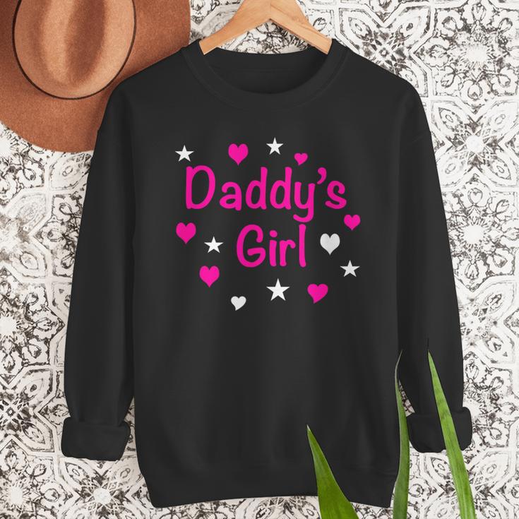 Daddy's Girl Shirt With Pink Lettering Men Sweatshirt
