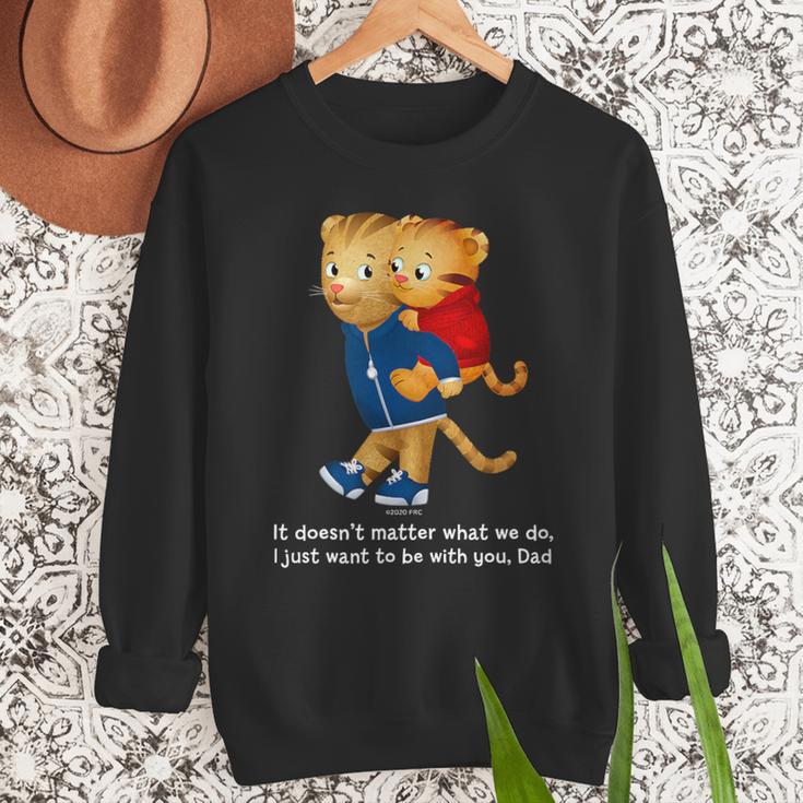 Daniel And Dad Tiger Dark Shirt Men Sweatshirt